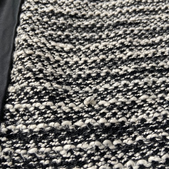 Faux leather and knit mini. - Picture 5 of 5